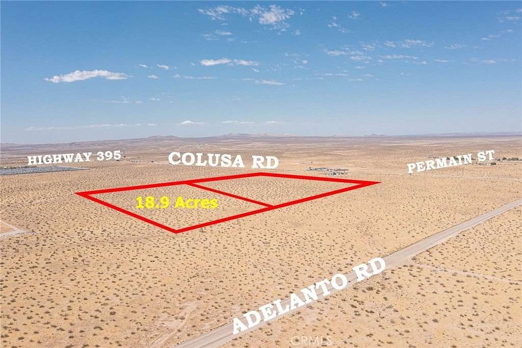 18.94 Acres of Land for Sale in Adelanto, California