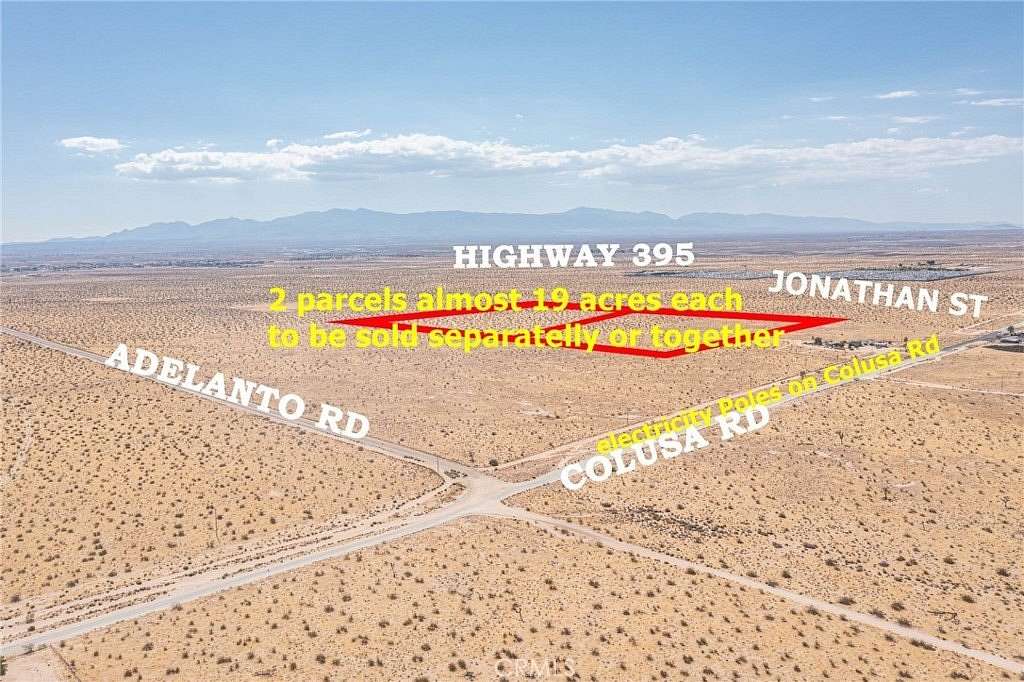 18.94 Acres of Land for Sale in Adelanto, California