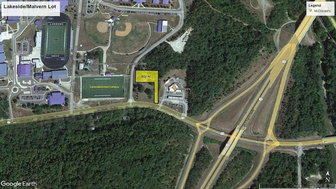 0.8 Acres of Mixed-Use Land for Sale in Hot Springs, Arkansas