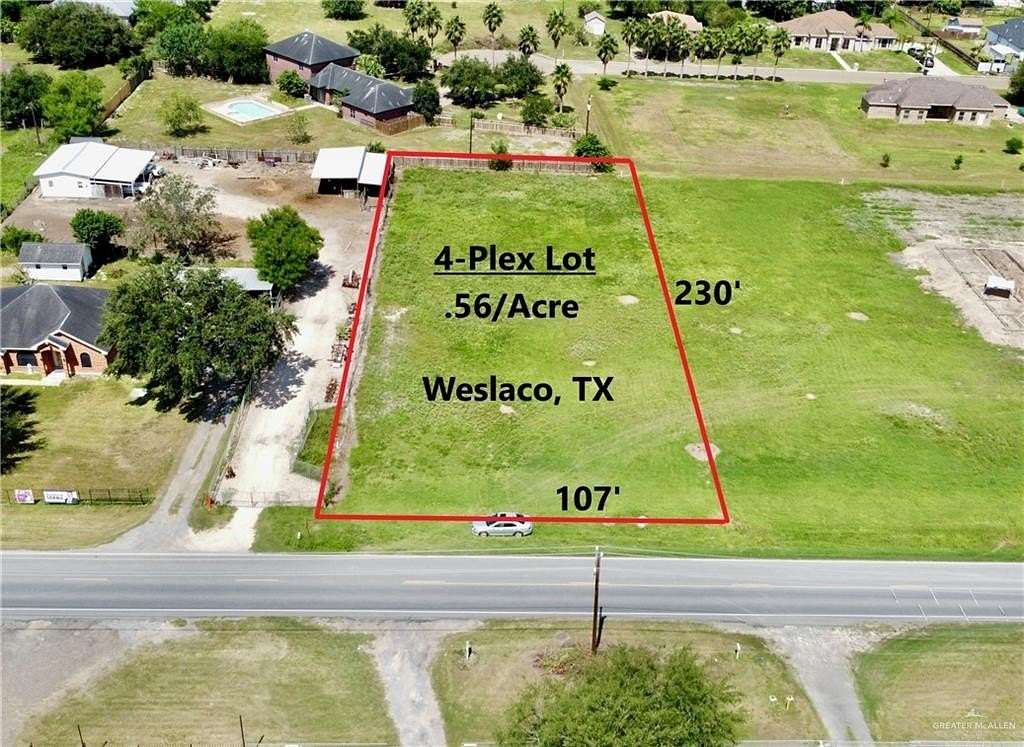 0.566 Acres of Residential Land for Sale in Weslaco, Texas