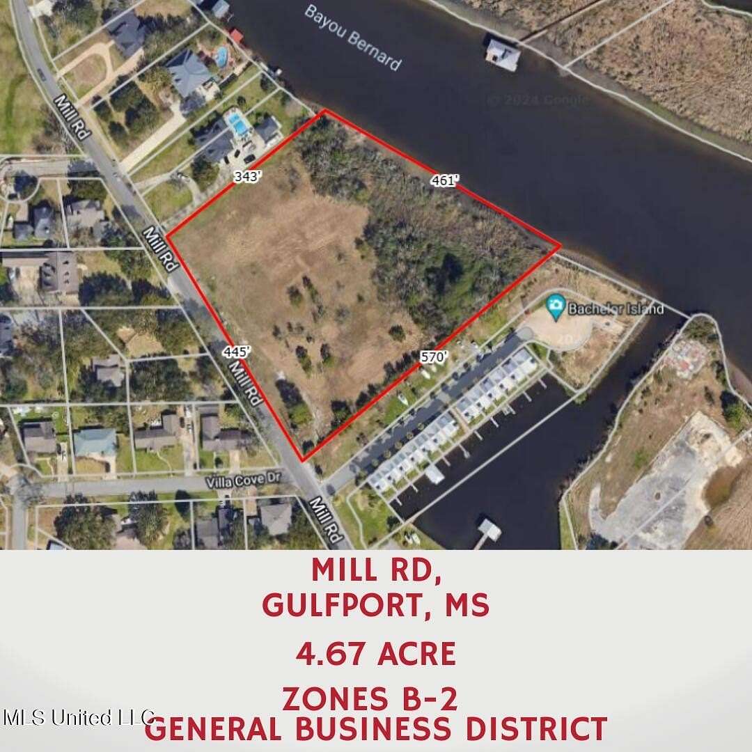 4.69 Acres of Commercial Land for Sale in Gulfport, Mississippi