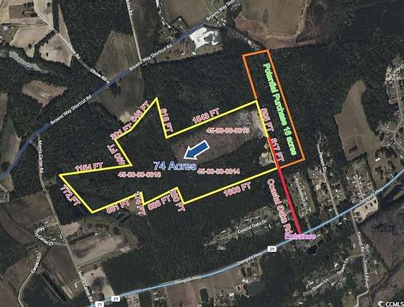 72 Acres of Land for Sale in Conway, South Carolina