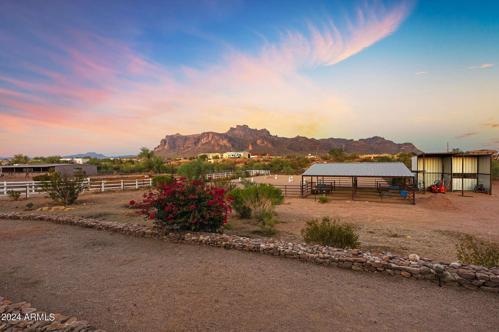 3.99 Acres of Residential Land with Home for Sale in Apache Junction, Arizona