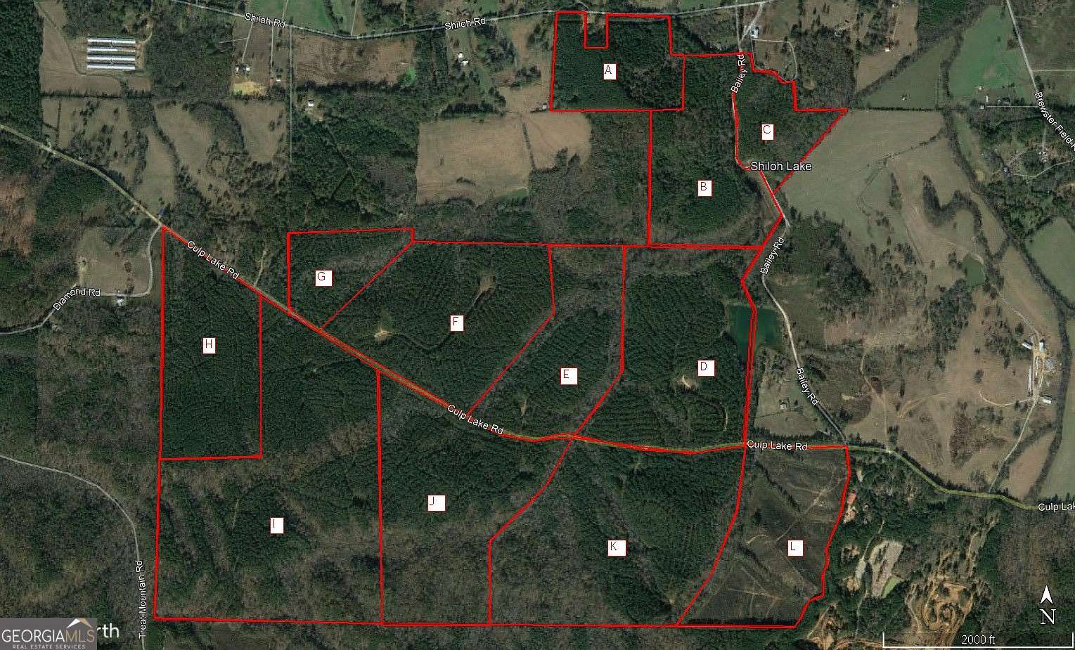 129 Acres of Recreational Land for Sale in Cedartown, Georgia