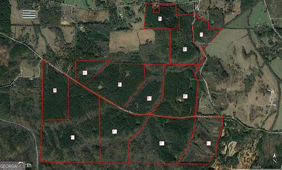 129 Acres of Recreational Land for Sale in Cedartown, Georgia