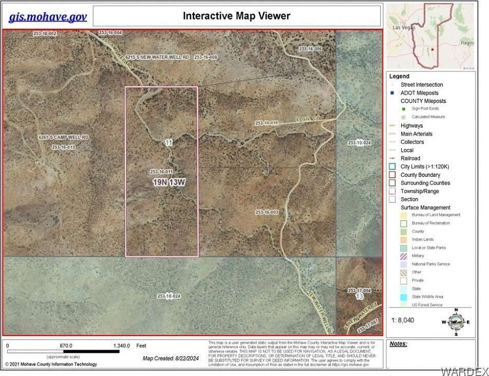 40 Acres of Agricultural Land for Sale in Kingman, Arizona