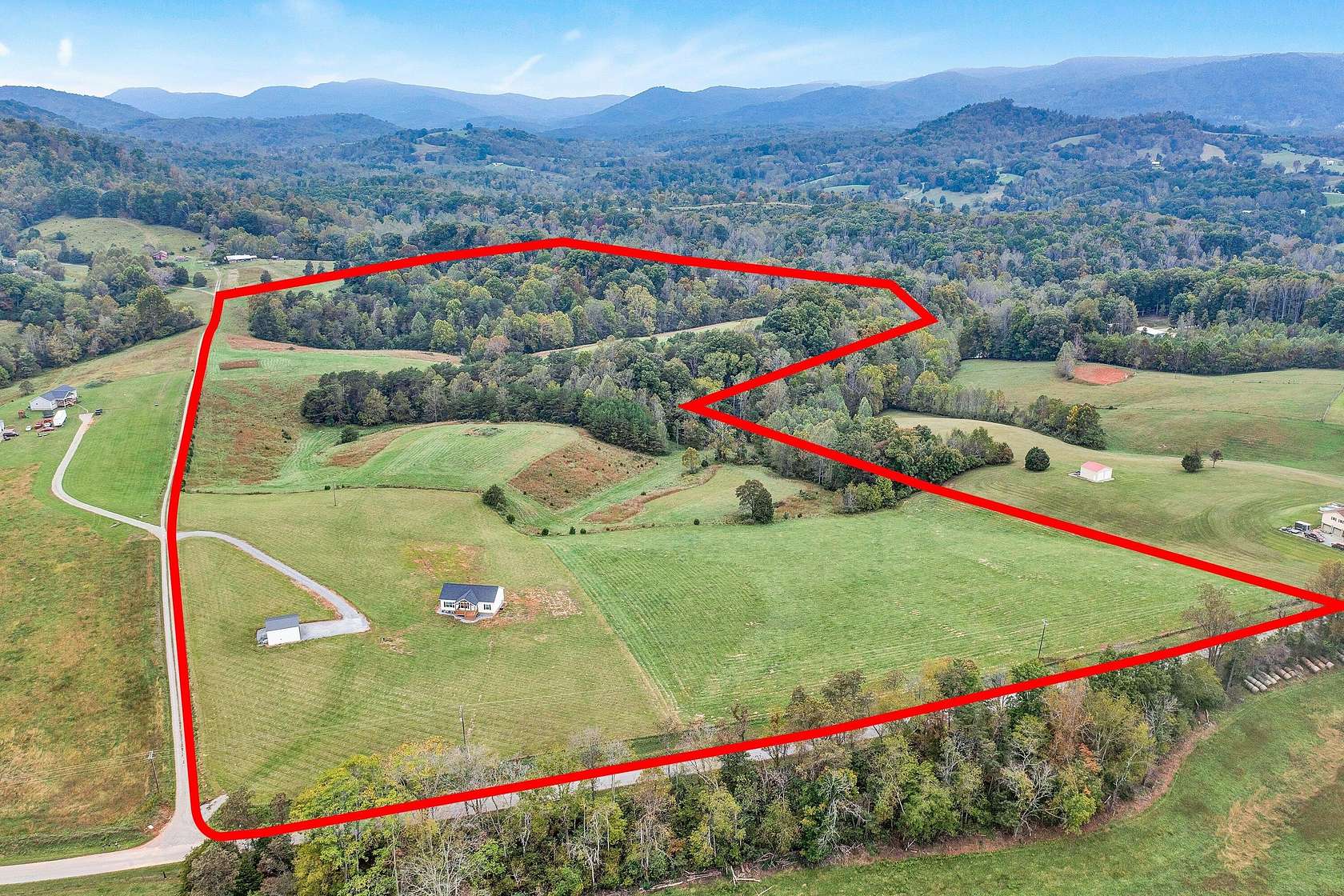 51.2 Acres of Recreational Land with Home for Sale in Moneta, Virginia