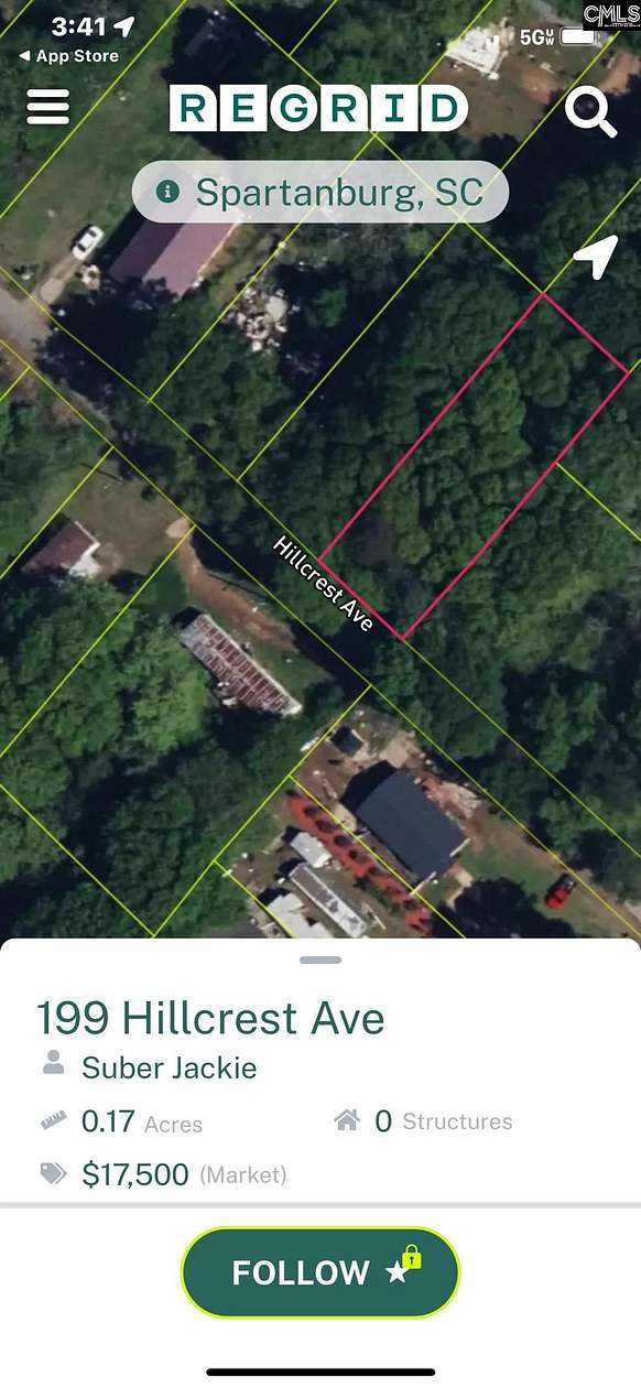 0.17 Acres of Residential Land for Sale in Spartanburg, South Carolina