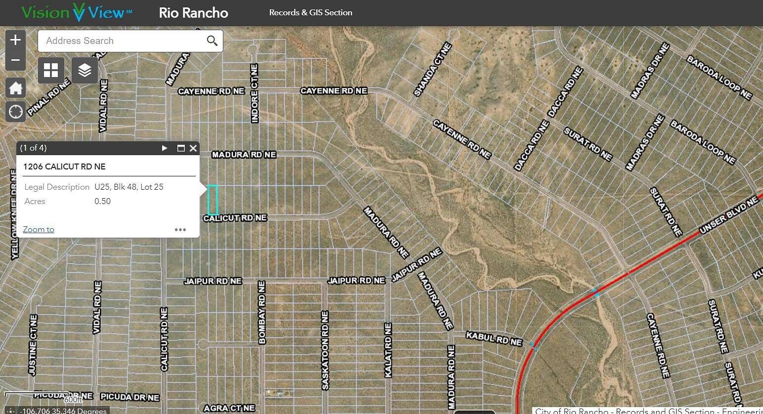 0.5 Acres of Land for Sale in Rio Rancho, New Mexico