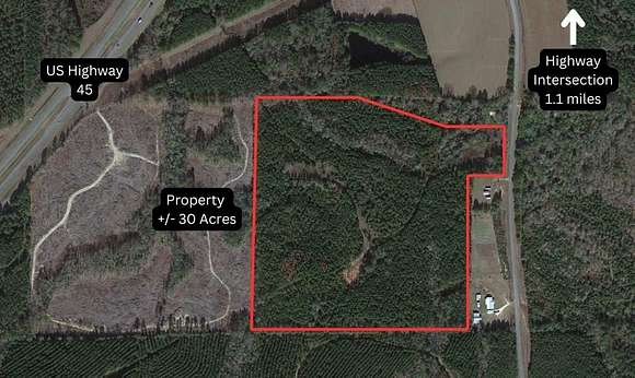 30 Acres of Land for Sale in Shubuta, Mississippi