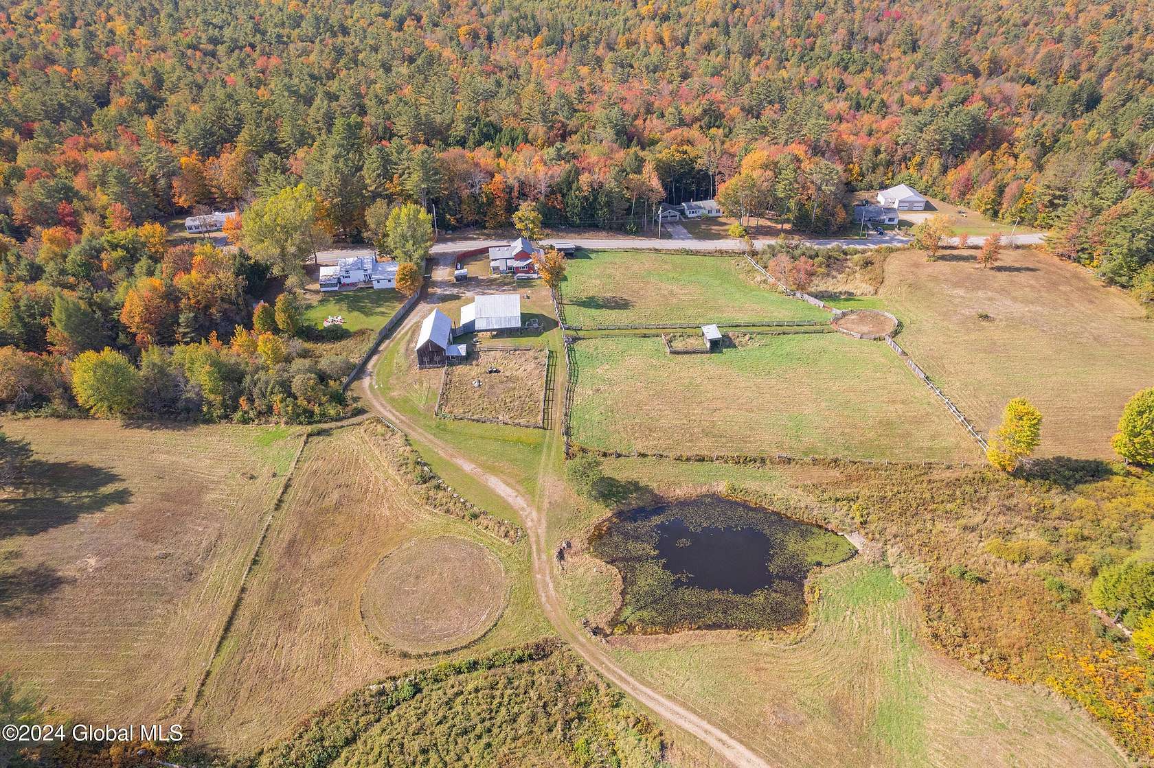 35 Acres of Agricultural Land with Home for Sale in Thurman, New York