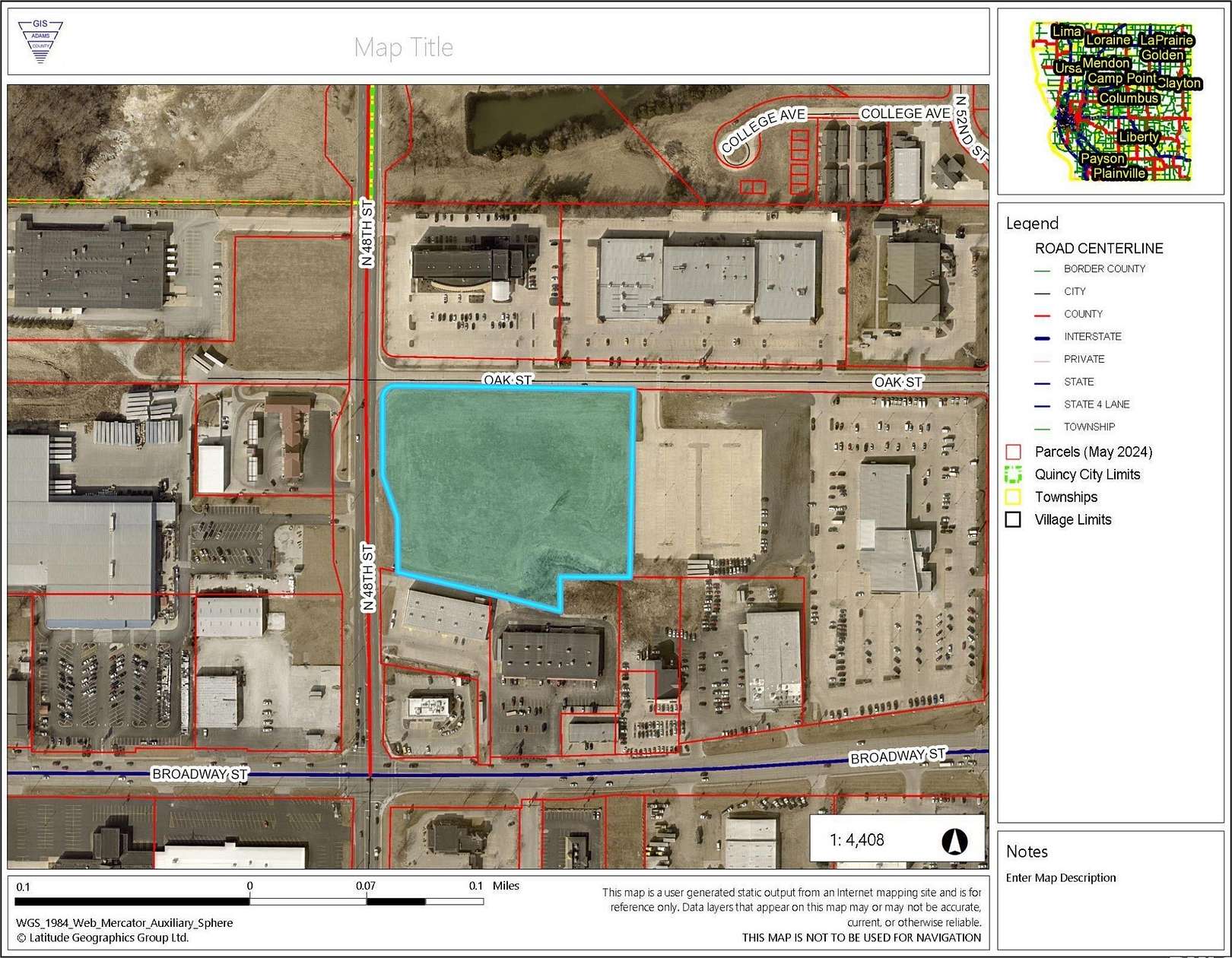 5.9 Acres of Commercial Land for Sale in Quincy, Illinois