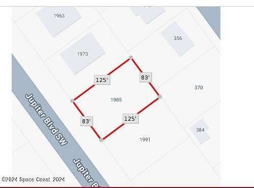 0.24 Acres of Residential Land for Sale in Palm Bay, Florida