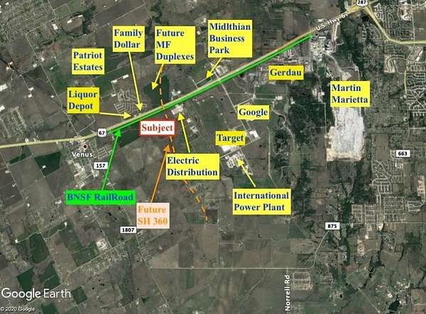 54.5 Acres of Land for Sale in Venus, Texas