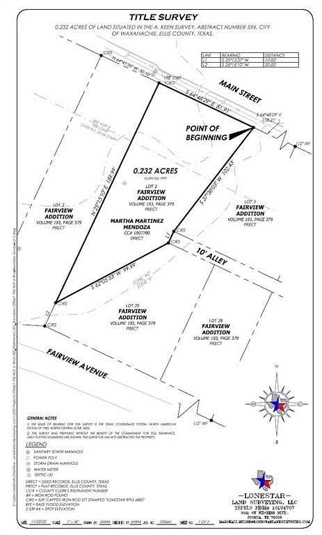 0.241 Acres of Land for Sale in Waxahachie, Texas