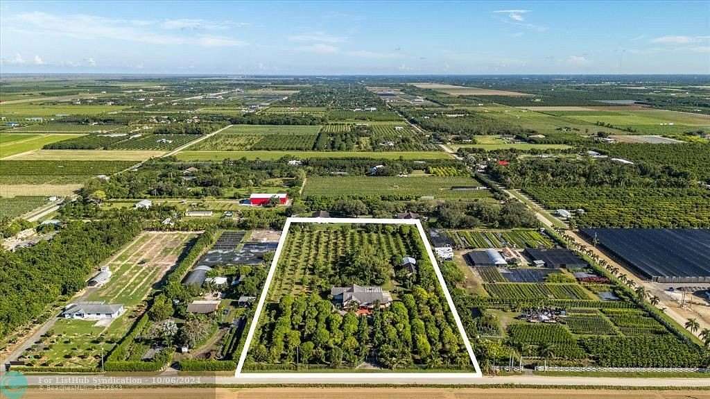 4.75 Acres of Residential Land with Home for Sale in Homestead, Florida