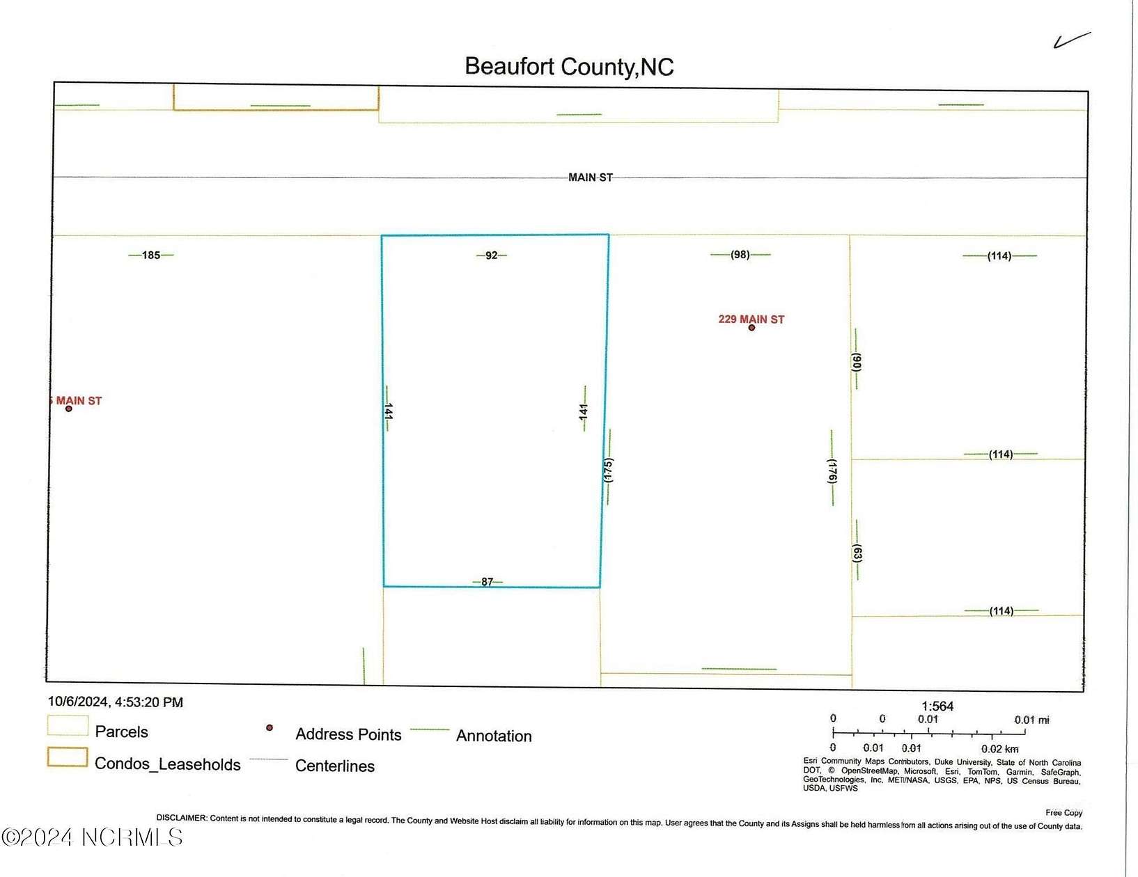 0.3 Acres of Commercial Land for Sale in Aurora, North Carolina