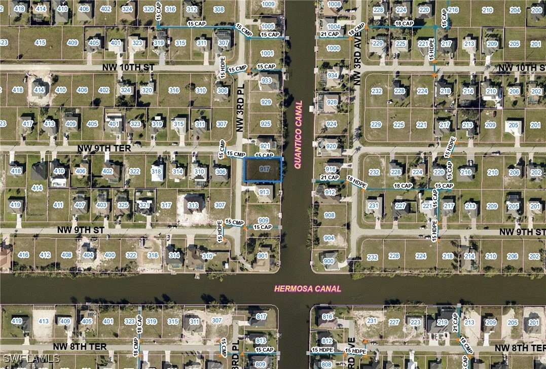 0.244 Acres of Residential Land for Sale in Cape Coral, Florida