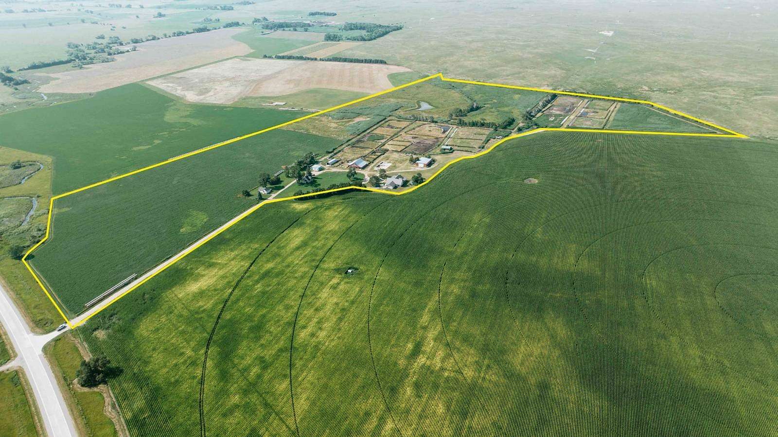 85 Acres of Agricultural Land with Home for Sale in Brady, Nebraska