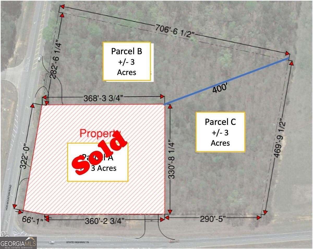 3 Acres of Mixed-Use Land for Sale in Bogart, Georgia