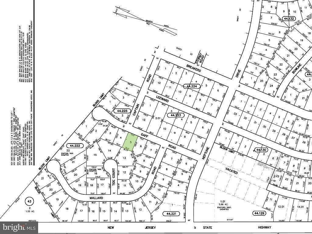 0.21 Acres of Land for Sale in Manahawkin, New Jersey