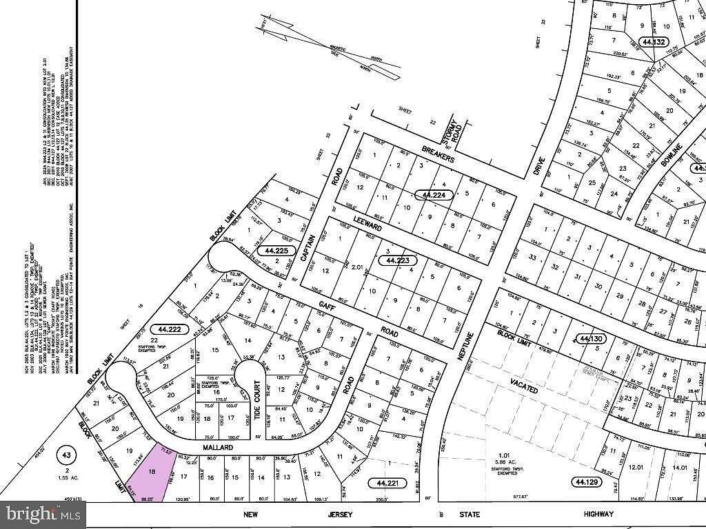 0.44 Acres of Land for Sale in Stafford Township, New Jersey