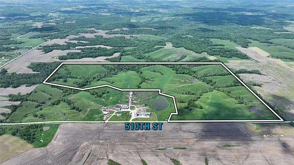 172 Acres of Recreational Land & Farm for Sale in Russell, Iowa