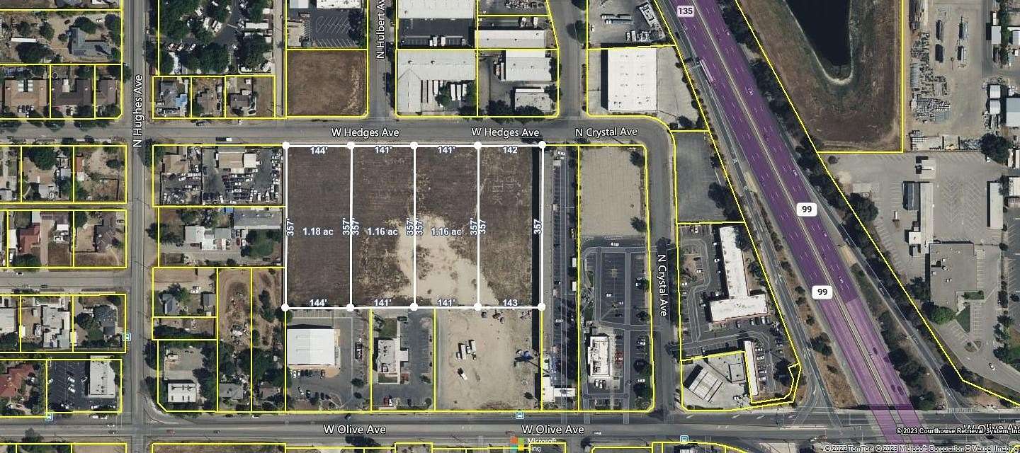 4.68 Acres of Commercial Land for Sale in Fresno, California