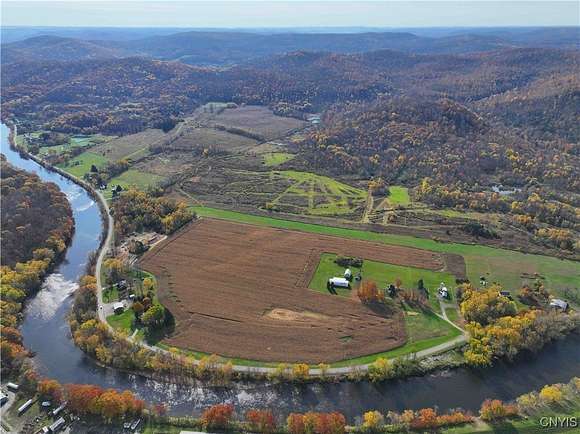 38.5 Acres of Agricultural Land with Home for Sale in Olean Town, New York