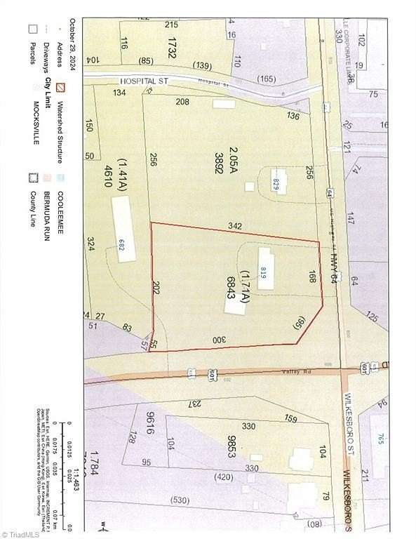 1.71 Acres of Commercial Land for Sale in Mocksville, North Carolina