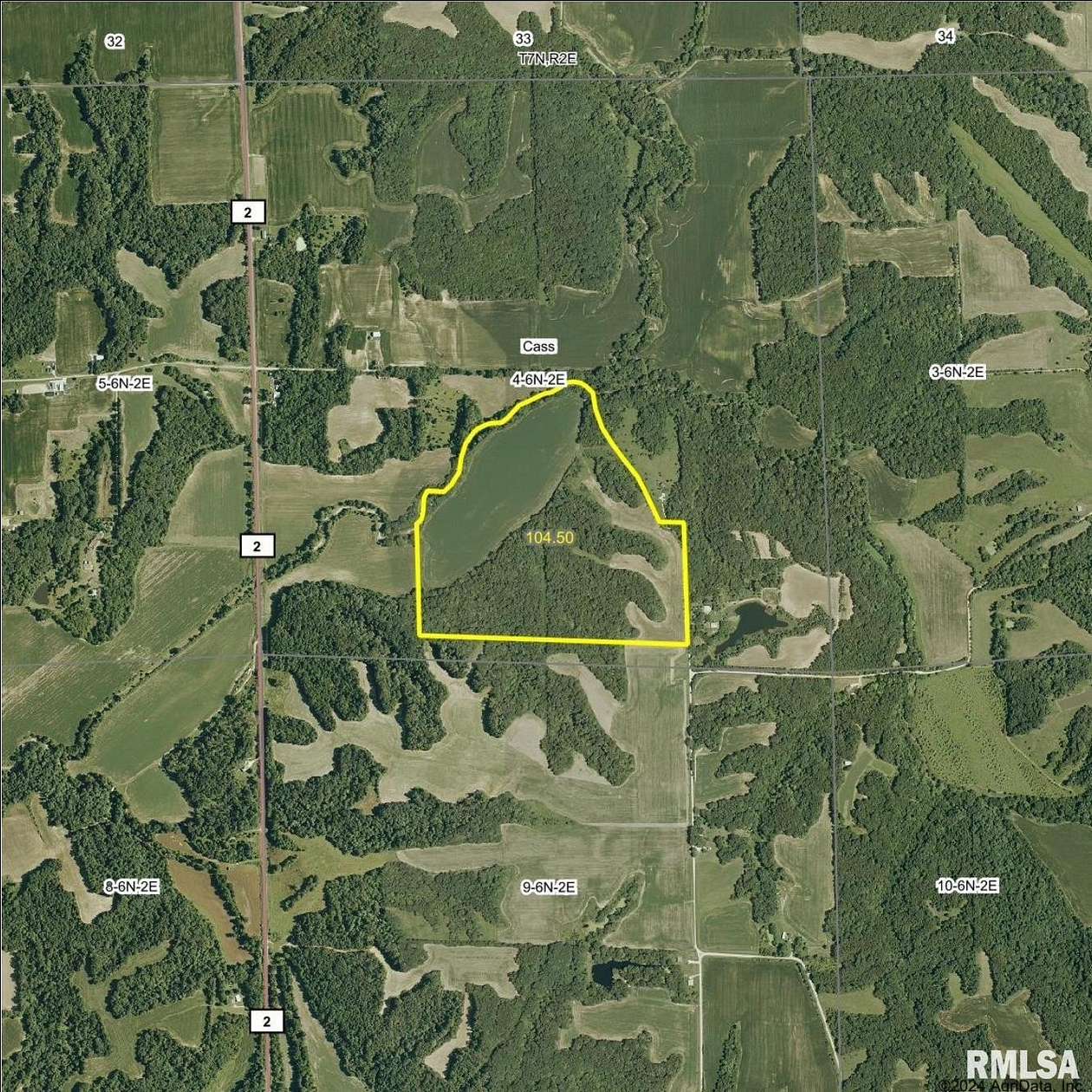 104 Acres of Recreational Land & Farm for Sale in Cuba, Illinois