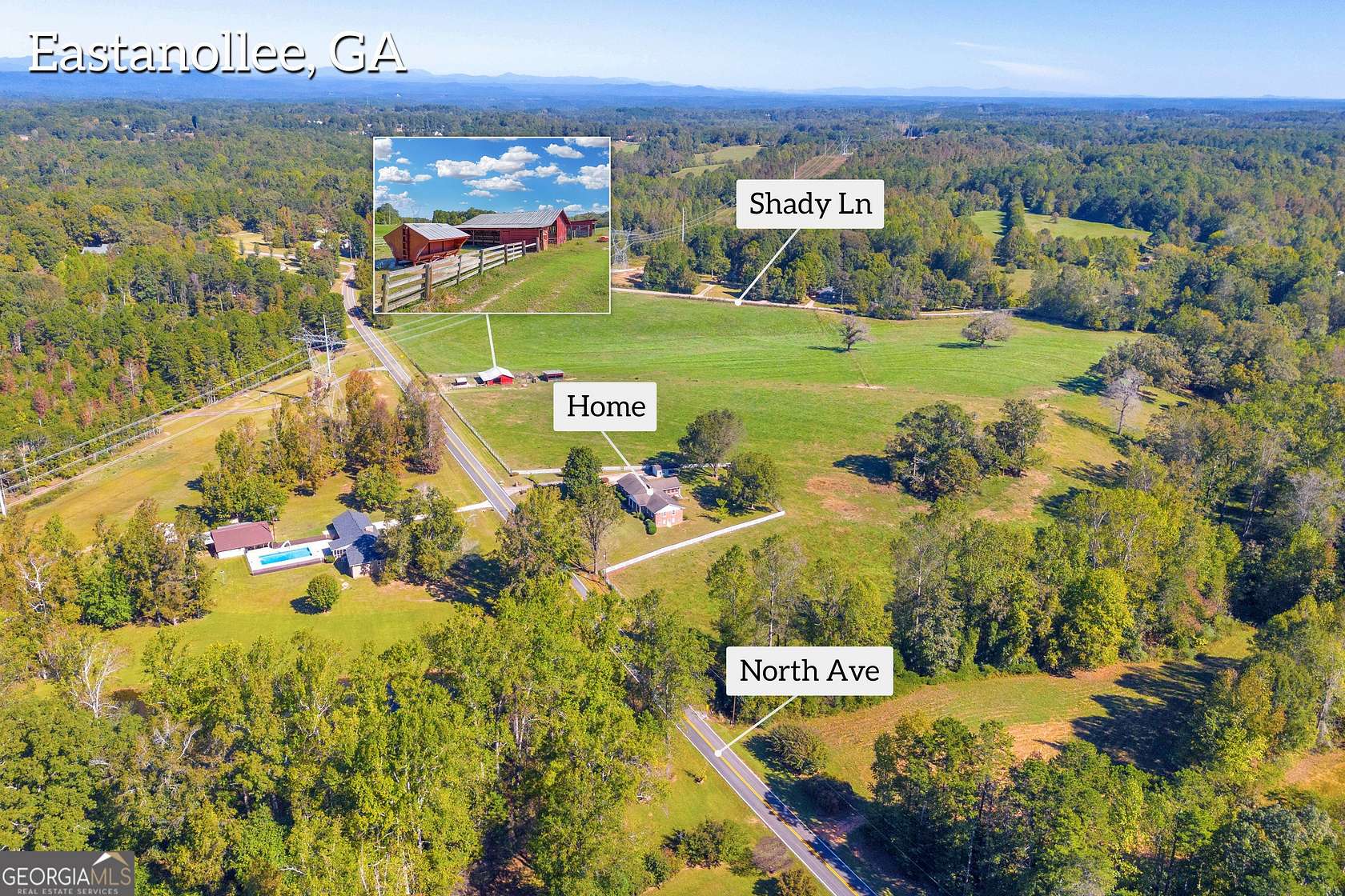 34 Acres of Agricultural Land for Sale in Eastanollee, Georgia