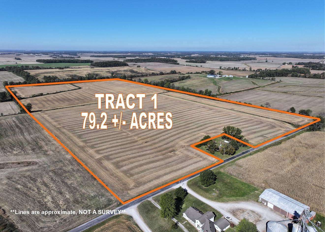 80 Acres of Agricultural Land for Auction in Burnt Prairie, Illinois