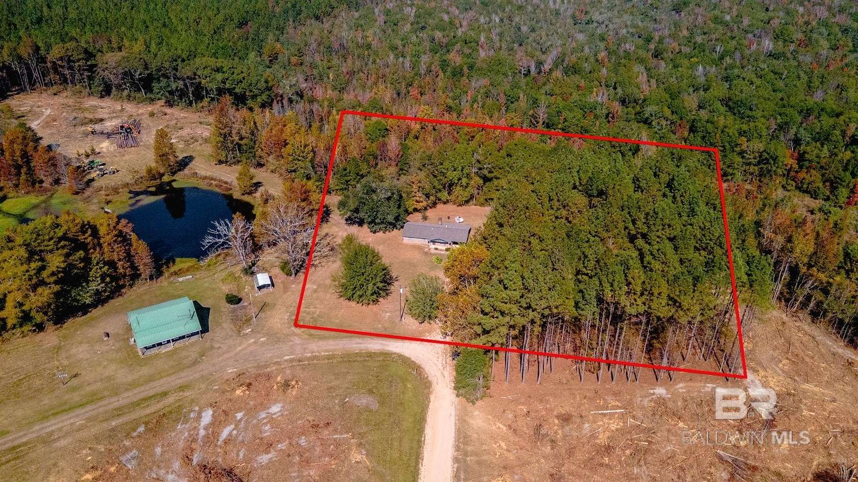 2 Acres of Residential Land with Home for Sale in Fruitdale, Alabama