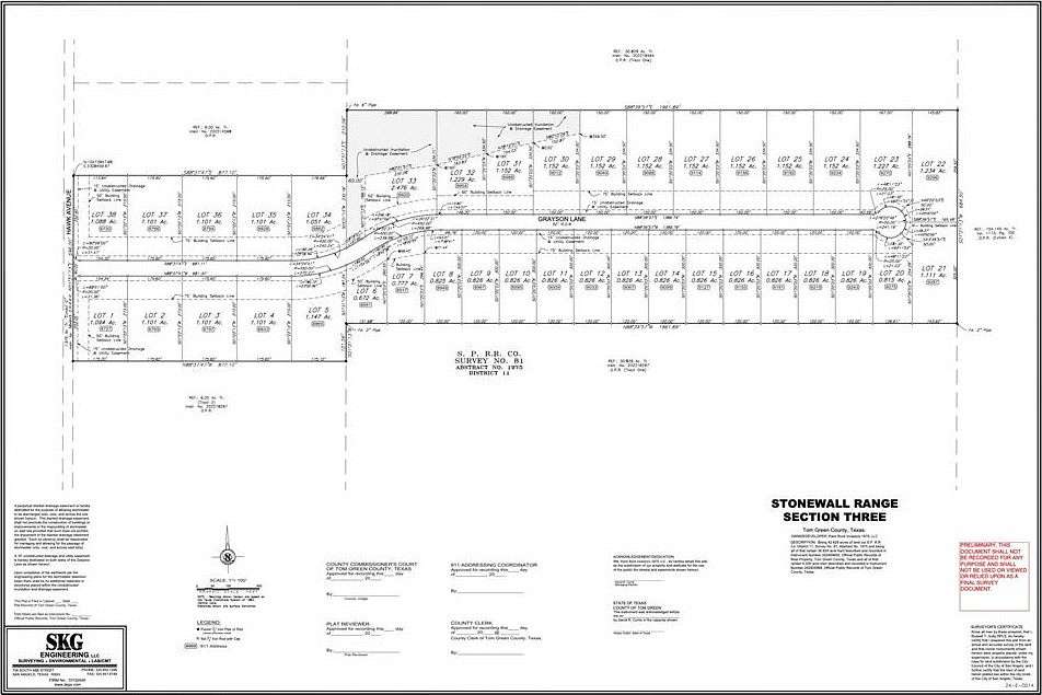 1.234 Acres of Residential Land for Sale in San Angelo, Texas