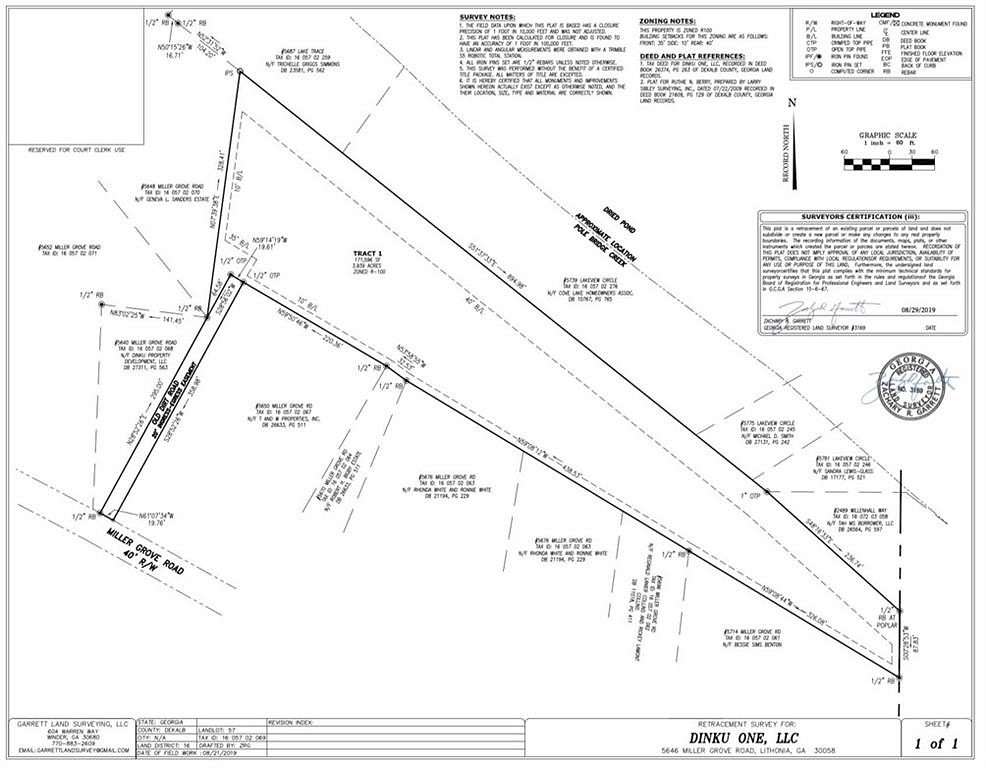 4.57 Acres of Residential Land for Sale in Lithonia, Georgia