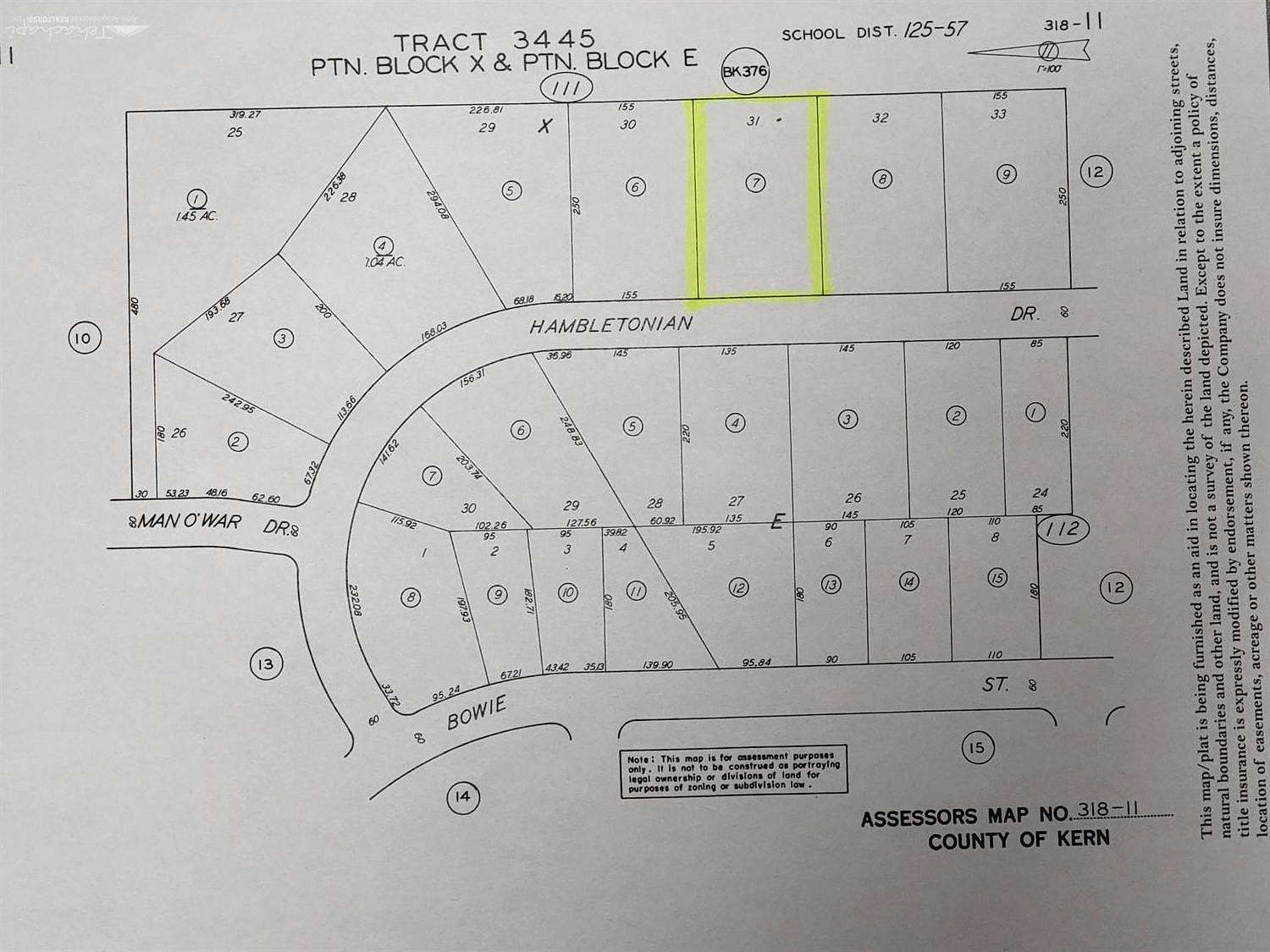 0.9 Acres of Residential Land for Sale in Tehachapi, California