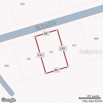 0.24 Acres of Residential Land for Sale in Citrus Springs, Florida