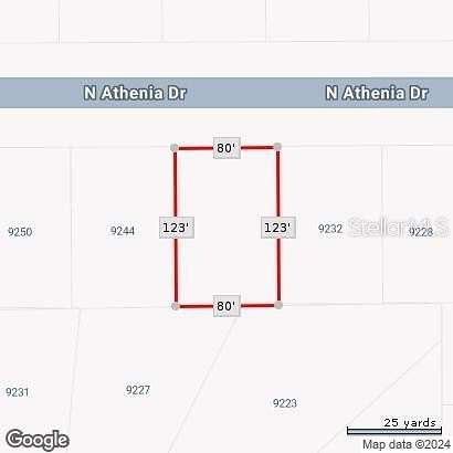 0.23 Acres of Residential Land for Sale in Citrus Springs, Florida