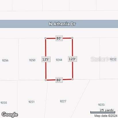 0.23 Acres of Residential Land for Sale in Citrus Springs, Florida