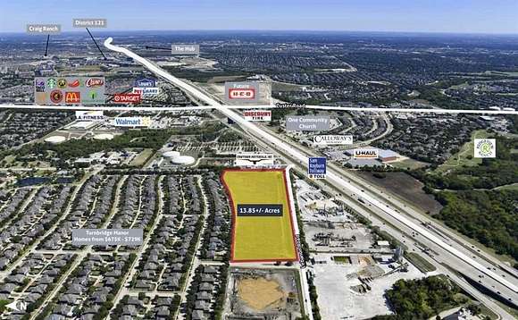 13.85 Acres of Land for Sale in Frisco, Texas