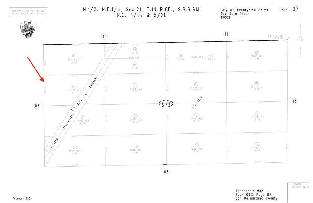 5 Acres of Land for Sale in Twentynine Palms, California