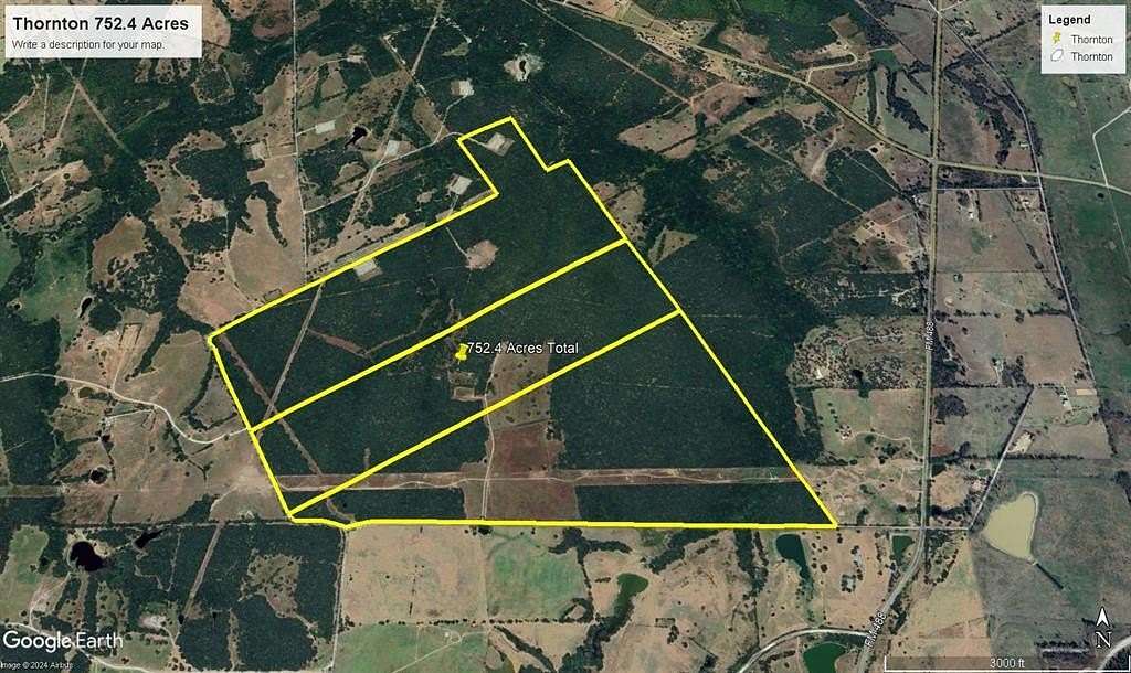 752.4 Acres of Recreational Land for Sale in Fairfield, Texas