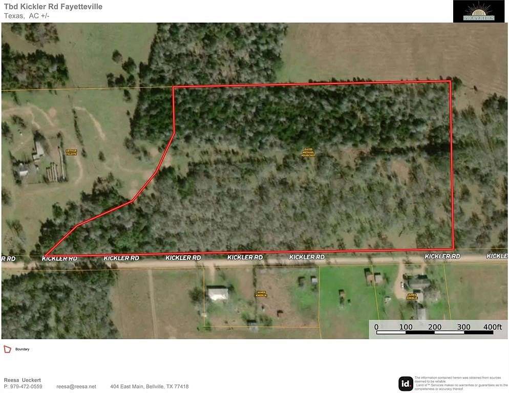 14.5 Acres of Land for Sale in Fayetteville, Texas