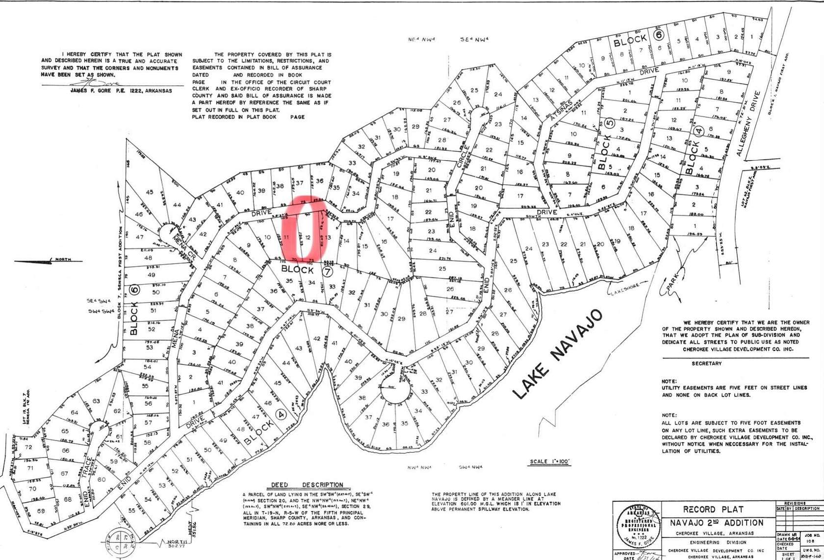 0.39 Acres of Residential Land for Sale in Cherokee Village, Arkansas