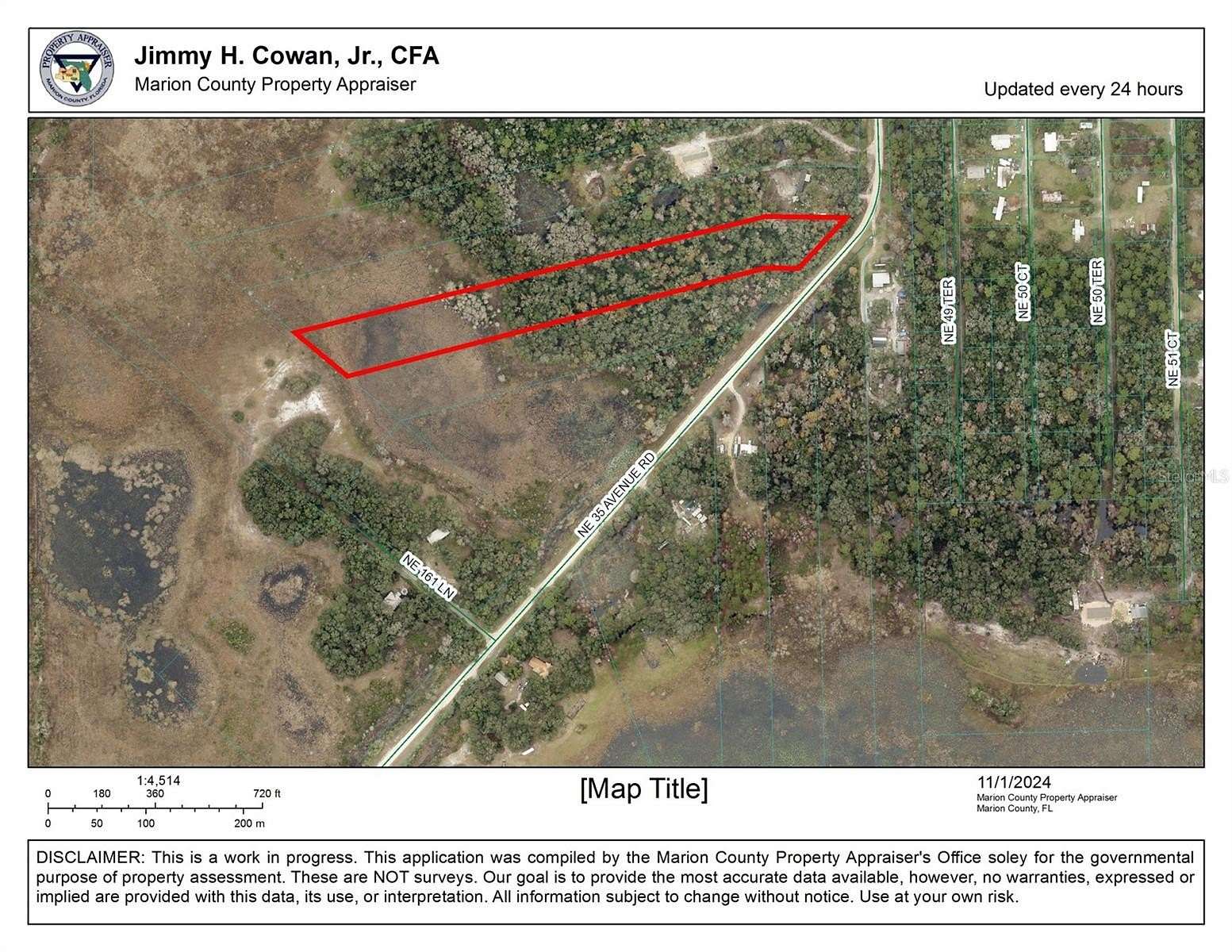 5.29 Acres of Residential Land for Sale in Citra, Florida