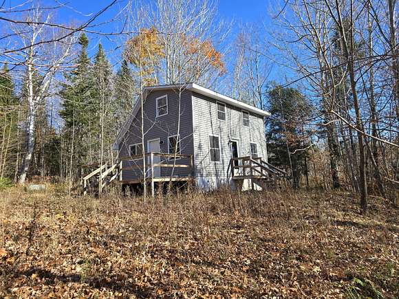 59.3 Acres of Recreational Land with Home for Sale in Lakeville Town, Maine