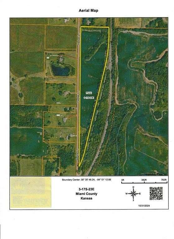 17.08 Acres of Land for Sale in Paola, Kansas