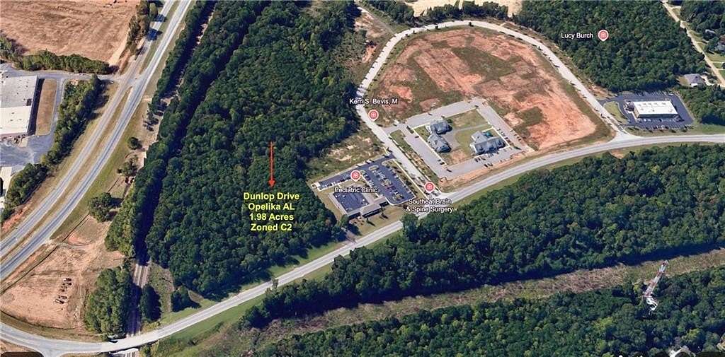 1.98 Acres of Commercial Land for Sale in Opelika, Alabama