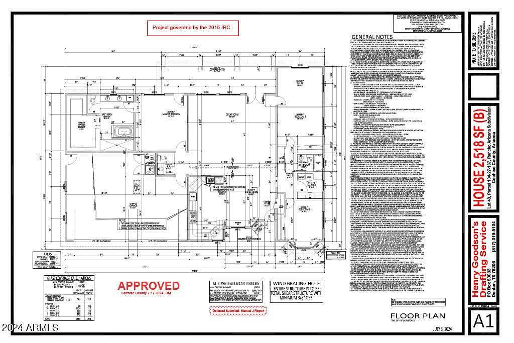 3.48 Acres of Residential Land with Home for Sale in Hereford, Arizona